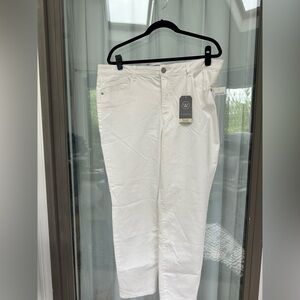 NWT Wit & Wisdom High Rise Off-White Ankle Skimmer Jeans